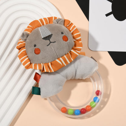 Toyssa Montessori Toys for Babies 0-6 Months, 6 in 1 Wooden Learning Educational Sensory Toys with Spinning Drum & Tummy Time Mirror & Baby Rattle & Flash Card, Birthday Gifts for Babies Boys Girls