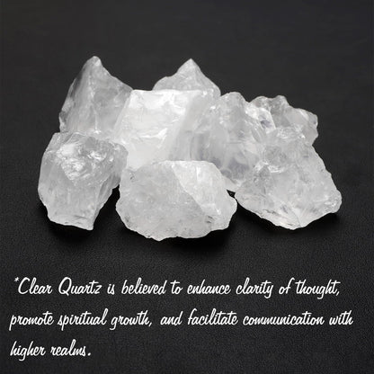 GolbalJew Clear Quartz Natural Raw Crystals 2PCS Healing Crystal Stones 1.2-2.0” Reiki Healing Stone for Meditation Chakra Balance Home Decor