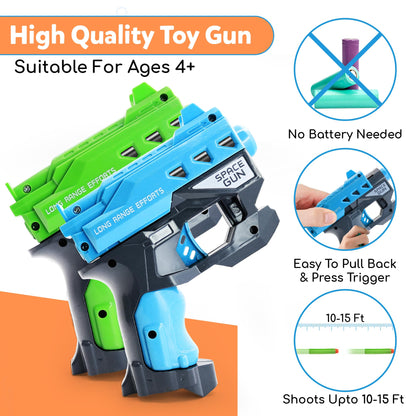 Wishery Nerf Party Supplies 10 Sets - Complete Nerf Party Favors with Mini Guns, Darts, Bandanas, Goggles Ages 4-12