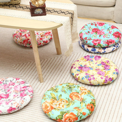 Briwooody 6 Pcs Boho Floor Pillow Cushions Seating 15 x 15 Inches Boho Floor Pillow Round Seat Reading Chair Cushions Yoga Mandala Meditation Pouf for Classroom Home School Playing Supplies