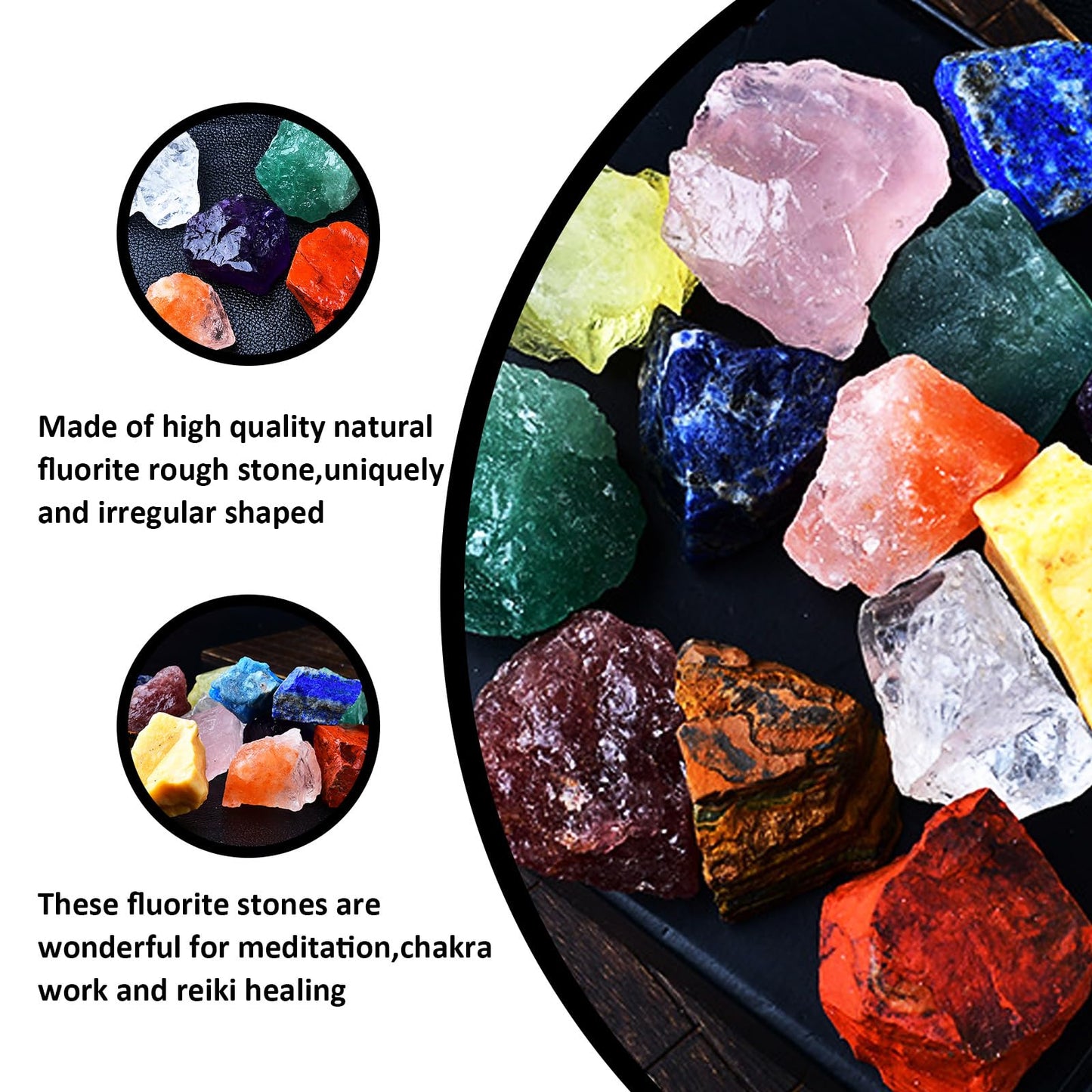Raw Crystals, Large 1.2-2.0" Healing Crystal Natural Rough Stones for Intuition,Chakra,Meditation,Decoration,Polishing,Energy Work (Citrine, 3.5oz-0.8-1.2"raw Crystals)