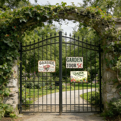 Garden Signs for Outside Gardening Gifts for Plant Lovers Women Metal Garden Tin Sign Wall Art Decor And Into The Garden I Go To Lose My Mind And Find My Soul Sign Funny Flower Yard Signs 8x12 Inch