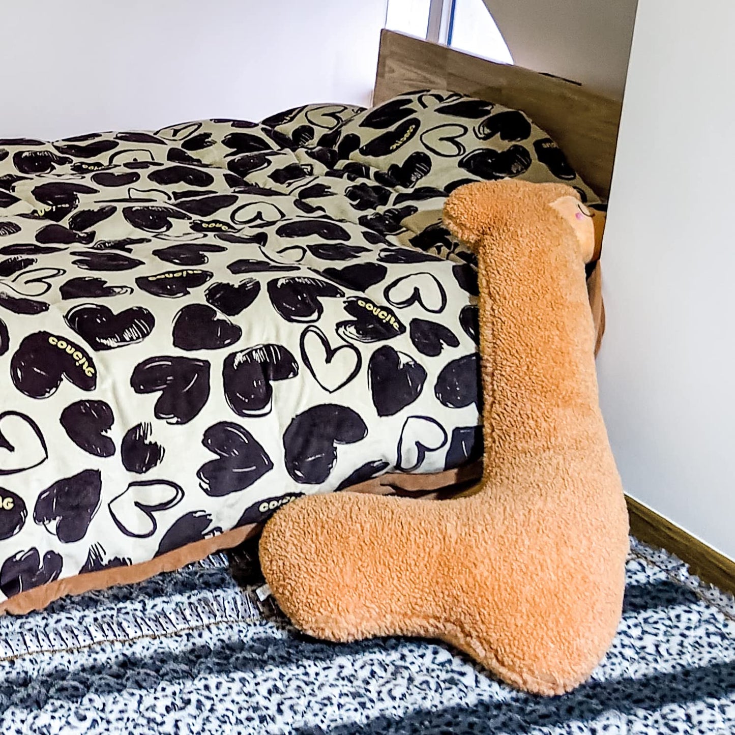 Sejiarep Alpaca Llama Plush Pillow - 51" Giant Alpaca Plush Long Body Pillow - Wife Girl Girlfriend Birthday Valentine's Children's Women's Day Gift, Brown