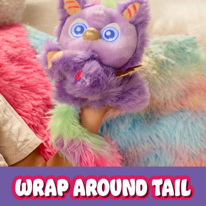 Furlings Furlittles Gryffin - 6.5" Interactive Plush Toy, 50+ Sounds & Expressions, Gift for Girls & Boys 3+, Purple
