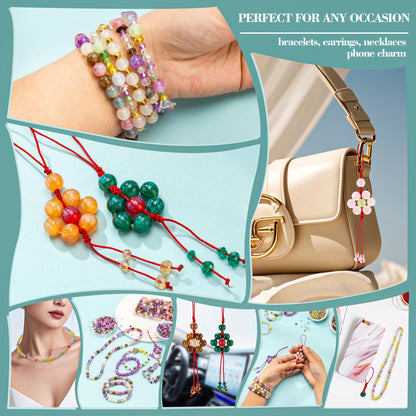 Craft Glass Assorted Beads for Bracelet Making Kit, Including Rondelle Beads, Facted crystal Beads, Ideal for DIY Handmade, Charms, Necklaces & Accessories, Jewelry Making Supplies for Beads Lovers