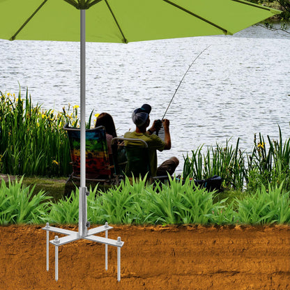 AVCMOTO Umbrella Stand Outdoor Base, Heavy Duty Outdoor Umbrella Base, Detachable for Easy Carry, 18.7 Inch Beach Umbrella Sand Anchor for Beach, Lawn, Sand, Patio