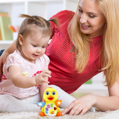 Stone and Clark Easter Dancing Duck w/Lights and Music – Toddler Learning & Crawling Baby Toys – Baby Musical and Light up Toys for 1 Year Old Boy & Girl