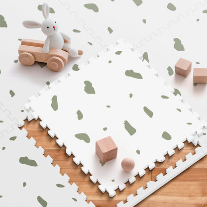 PIGLOG Baby Play Mat - 6Pcs Interlocking Foam Tiles,72"x 48" Baby Crawling Mat for Tummy Time, Non-Slip Foam Puzzle Floor Play Mat for Kids and Babies, Safe & Non-Toxic Playmat for Babies 6-12 Months