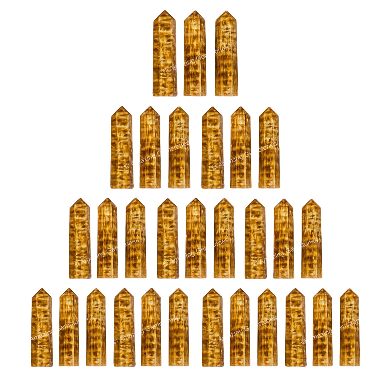 Amazing Gemstone Aragonite Crystal Points Bulk Healing Crystals and Stones - Pack of 3 Single Terminated Healing Wand Point Bulk Crystals for Crafts, Crystal Grid, DIY Work - Premium Crystals