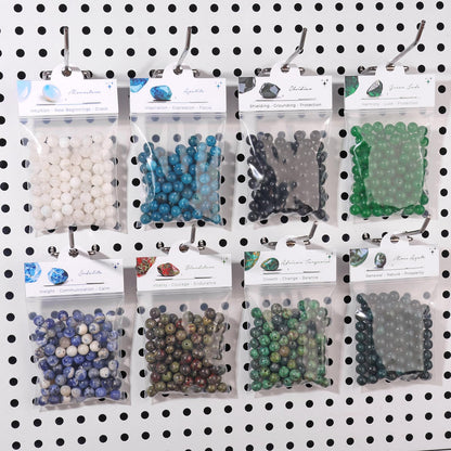 Raicegs 100pcs 8mm Green Jade Beads Natural Gemstone Beads Round Loose Beads for Jewelry Making DIY Bracelets Necklace