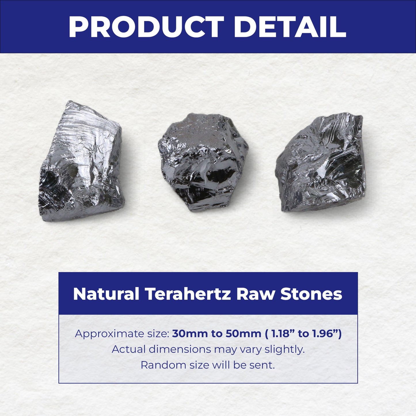 100g (1-3 Stones) Terahertz Raw Stone Bulk Gemstones Crystals – Natural Irregular Rough Quartz Minerals, Lot Healing Stones, Collections Origin Crystal Home Decor Gift, Metallic Gray, Approx 40–50mm