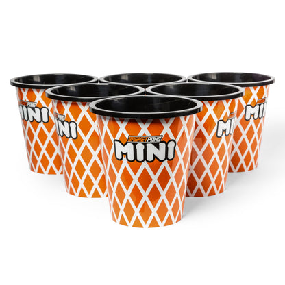 BasketPong Mini – Yard Pong and Basketball Game with 12 Buckets, 2 Balls, Carrying Bag, and Air Pump – Outdoor Game for Lawn, Backyard, Beach, and Travel