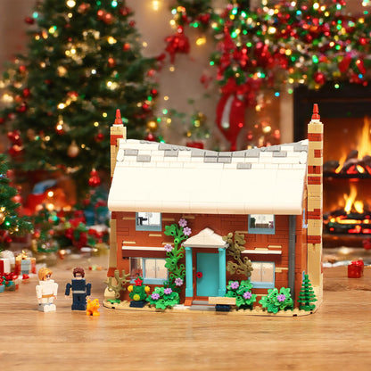 The Holiday Christmas Building Set, Rosehill Cottage Village Compatible with Lego – Cozy Winter House with Figures & Dog, Creative Display Gift for Adults, Movie Fans & Valentine’s Day