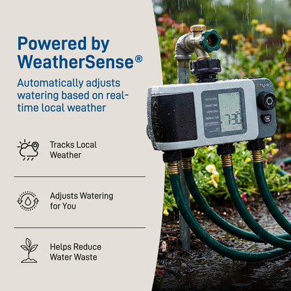 Orbit B-hyve XD 4-Port Smart Hose Watering Timer with Wi-Fi Hub - App Controlled Irrigation Timer - Smart WeatherSense Auto Watering - Multi Valve Yard Irrigation System - 24639