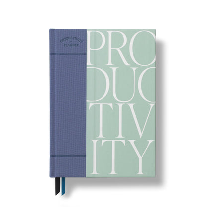Papier Modern 16-Week Undated Productivity Planner | Serif Fabric Hardcover | Planning & Motivation Essential | Daily, Weekly Goal Setting | Plan Fitness, Health, Business & Life Success | A5 Size