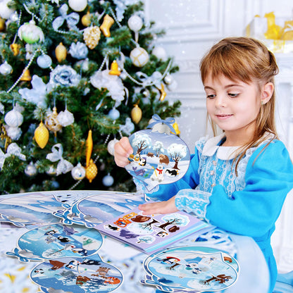 Containlol 48 Sets Winter Crafts Kits for Kids Winter Polar Animal Crafts for Kids Make Your Own Polar Animal Crafts Kits Winter Craft Ornaments DIY Art and Crafts for Home Class Activities