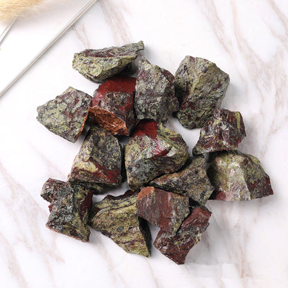 Dragon Blood Raw Crystals Healing Crystals Natural Rough Stones 1.2-2" for Tumbling, Fountain Rocks, Yoga, Meditation, Polishin, Gift 16