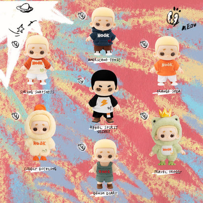 52TOYS Nook Plush Doll Vinyl Doll Blind Box Collectible Toy- 5.91inch Action Figure with Soft Touch, Movable Joints, Perfect for Home Decor & Gifts