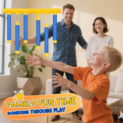 Huiguli Reflex Challenge Game - Catching Falling Sticks with Remote Control, Hand Eye Coordination & Reaction Time Training Toy, 3 Adjustable Speed Modes for Kids & Adults