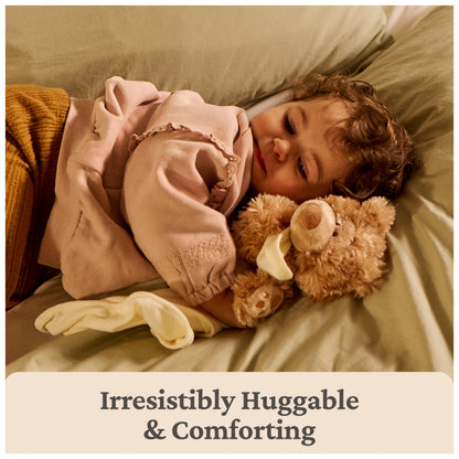 GUND Baby Philbin Plush Lovey, Teddy Bear with Baby Blanket, Stuffed Animal Sensory Toy, Brown, 14”