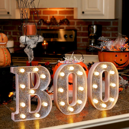 TEHIBIEN Marquee Light Up Letters, Glitter Silver LED Letter Lights Battery Powered Alphabet Letter Sign for Night Light Wedding Birthday Party Cafe Bar Decoration Girls Room Decor - R
