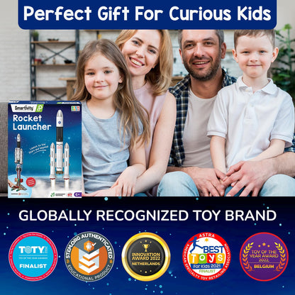 Smartivity Rocket Launcher STEM Kit for Ages 6-12 Years | Build Your Own Rocket with Launcher | Birthday Gift for Smart Kids | DIY Science Toy for Boys & Girls 6,7,8,9,10,11,12 Years Old