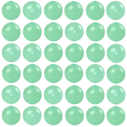 Natural Stone Beads 100pcs 8mm Green Aventurine Round Genuine Real Stone Beading Loose Gemstone DIY Charm Smooth Beads for Bracelet Necklace Earrings Jewelry Making (Green Aventurine, 8mm)