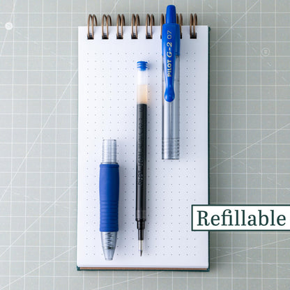 Pilot G2 Premium Refillable And Retractable Gel Ink Pens, Fine Point (0.7mm), 8 Colors, 8 Count (16606)
