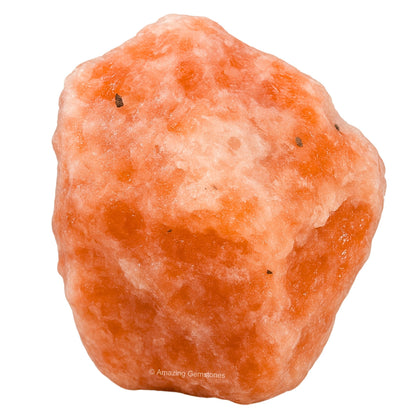 Amazing Gemstone Sunstone Raw Crystals and Healing Stones, Natural Rocks for Tumbling and DIY Raw Stones and Crystals (1 Piece)