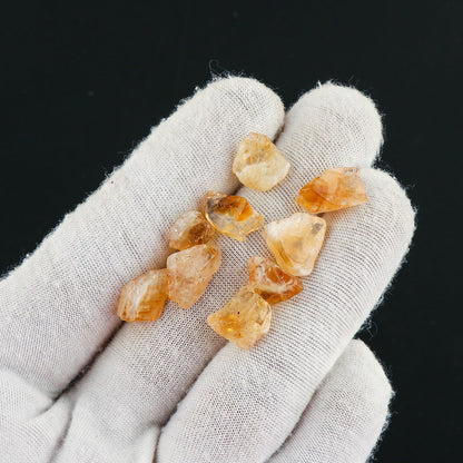 CRYSTALIS 100cts Natural Bi-Color Citrine Raw Crystals, Loose Gemstone Wholesale Bulk Rough Jewelry Making Supply, Chakra And Healing Raw Stones, Wire Wrapping, DIY, Tumbling, Gem Collection