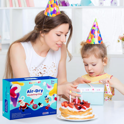 Air Dry Clay 156 Colors, Modeling Clay for Kids, Model Magic Clay, DIY Molding Clay Kit with Sculpting Tools, Soft and Non-Sticky, Arts and Crafts Gift for Boys Girls Kids