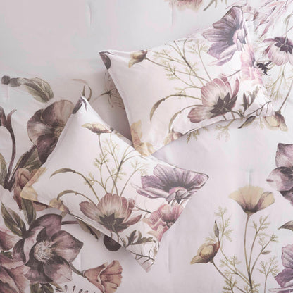 Madison Park Floral Queen Comforter Set, Cotton Rich Bedding Set Feminine Design Shabby Chic Queen Size Comforter Sets, All Season Bed Cover with Shams, Bed Skirt, Décor Pillow, Blush 8 Piece