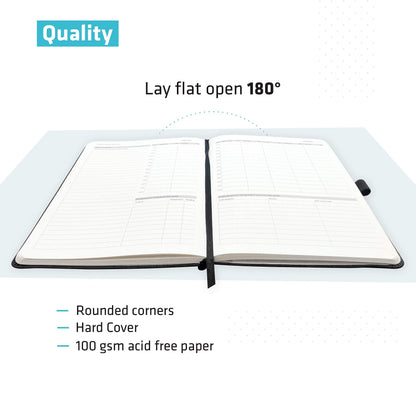 Action Day 2026 Weekly Planner - Effective Planning System to Increase Productivity,To-Do List,Weekly Goals,Projects,Teamwork,Daily Diary,Yearly & Monthly overview, Notes Pages (Black, 7x9 Inch)