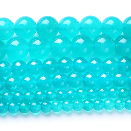 Tianhe Jade Stone Beads for Jewelry Making DIY Bracelet Necklace Jewelry Making 1 Strand 15.5inch 35PCS 10MM