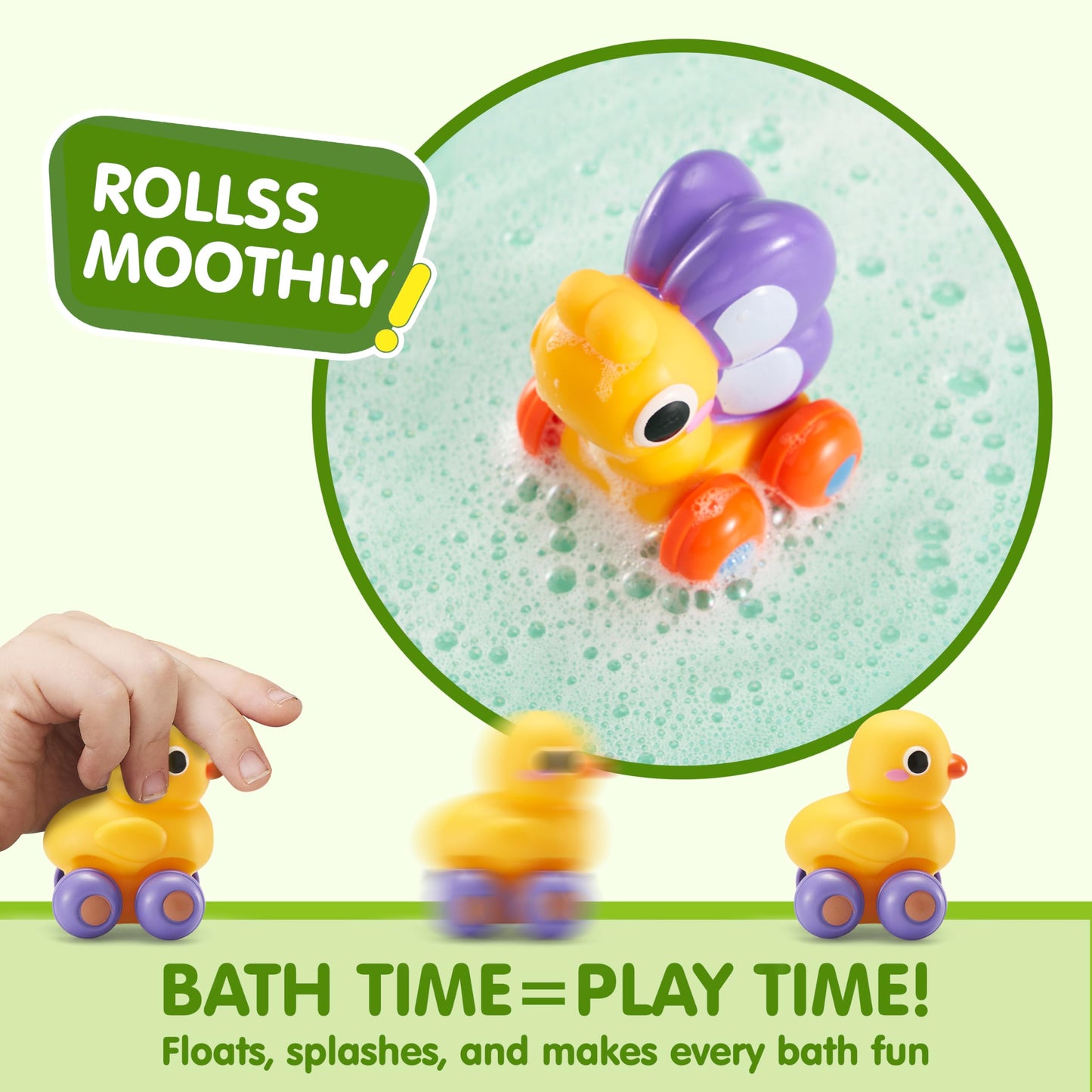 JOYIN Animal Cartoon Cars, Soft Rubber Toy Car Set, Mini Vehicles, Bath Toy Car for Toddlers, Gift for Boys and Girls, Summer Beach and Pool Activity, Party Favors for Kids