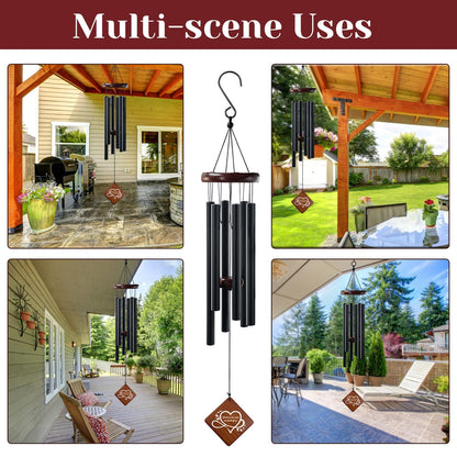 Windchimes in Memory of a Loved One, 36'' Memorial Wind Chime for Outside, Sympathy Wind Chime for Loss of Mother, Father or Loved One, Bereavement Condolence Remembrance Gift for Loss of Loved One