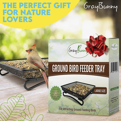 Squirrel Proof Bird Feeder for Outdoors Hanging (Metal Green) | 4 Ports, Chew-Proof & Weather Resistant Backyard Bird Feeder Gift, Garden Yard Decoration (10.25 x 6.25 x 6.25 in)