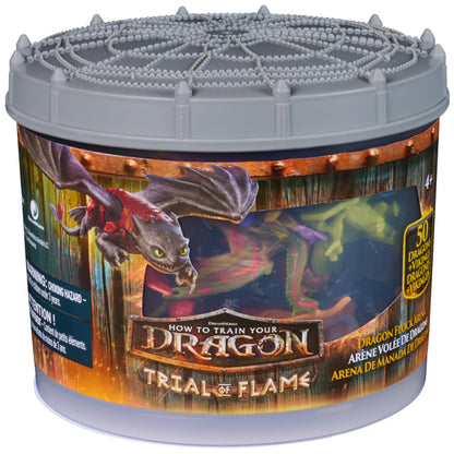 DreamWorks Dragons, World of Berk: Dragon Flock Arena, 50 Collectible Dragons and Vikings Figures for Ages 4 and up