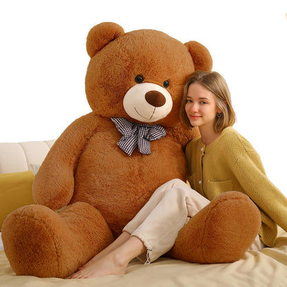 Toys Studio 5 Feet Teddy Bear, 59'' Giant Big Bear Stuffed Animal Lifesize Bear for Baby Shower Centerpieces, Large Plush Toy for Kids Girls Valentine's Day Christmas Birthday, Brown