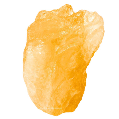 Amazing Gemstone Citrine Raw Crystals and Healing Stones, Natural Rocks for Tumbling - DIY Raw Stones and Crystals, 2 Pieces