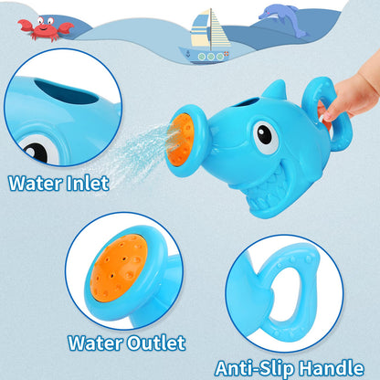SLTBEH Baby Bath Toys for Toddlers 1-3, 14 Pcs Bathtub Toys for for Kids Age 2-4,Mold Free Bath Boat with Stacking Cup & Watering Can , Water Table Toys for Infants Boys Girls Babies 6-12-18 Months