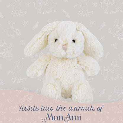 MON AMI Minnie Bunny 10-Inch Stuffed Rabbit for Boys & Girls | Soft Easter Bunny Plush Toy | Snuggle Companion | Nursery Décor | Gift for Birthdays & Showers