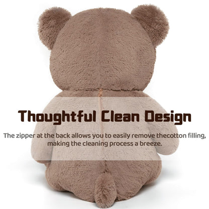 Tezituor 5ft Big Teddy Bear,Giant Brown Stuffed Animal 59 Inches,Life Size Teddy Bears for Girlfriend or Kids,Soft Bear for Valentines Day,Chrismas,Birthday Baby Shower