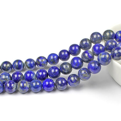 MJDCB Natural Lapis Lazuli Gemstone Loose Beads Round 10mm Energy Stone Healing Power for Jewelry Making
