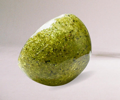 Amazing Gemstone Peridot Orgonite Orgone Crystal Gemstone Bowl - 3" Orgonite Peridot Crystal Bowl for Meditation, Crystals and Healing Stones Gift and Protection