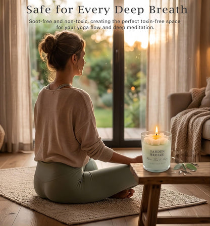 Scented Candles for Women - 24oz Aromatherapy Natural Soy Candles, Unique Floral Design, Relaxation Gifts for Mother’s Day, Birthday & Home Decor