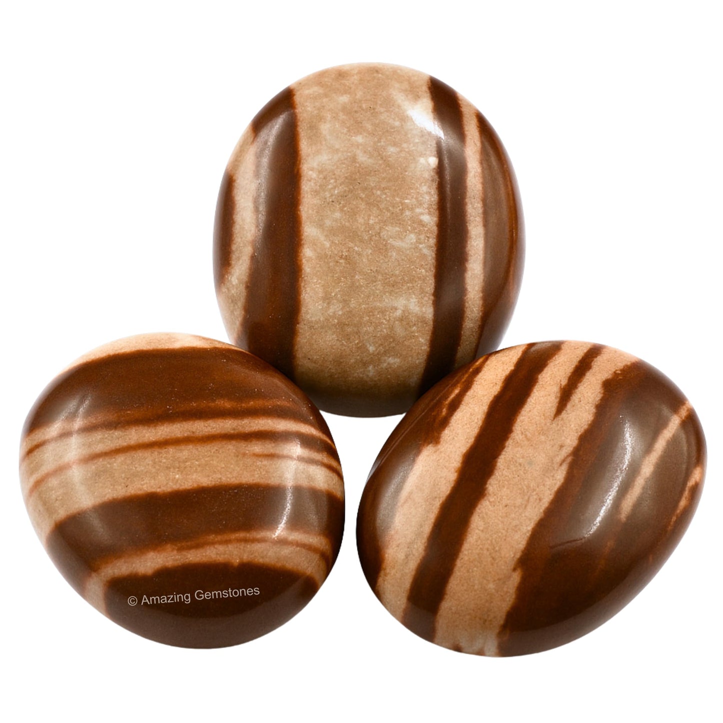 Amazing Gemstone Narmada Shiva Lingam Crystals and Healing Stones - Large Palm Stone Crystals Piedra - Crystal for Good Luck, Positive Energy, Meditation - Unique Stocking Stuffers Gifts for Women