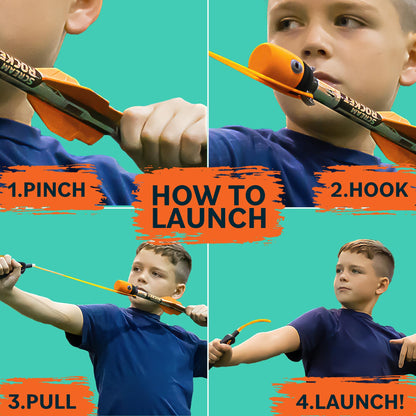 Toy Rocket Launcher for Kids: Outdoor Toys Slingshot Rocket Launchers - Best 6-10 Year Old Boy Gifts for Teens Boys & Girls All Ages - Fun Summer Toys 5 6 7 8 9 10 11 12+ Year Old Boy Birthday Gifts