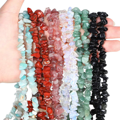 LAIDANLA Black Obsidian 400pcs Natural Chip Stone Beads 5-8mm Healing Crystal Irregular Gemstones Drilled DIY Loose Rocks Bead Crystal for Bracelet Earrings Necklace Jewelry Making Crafting