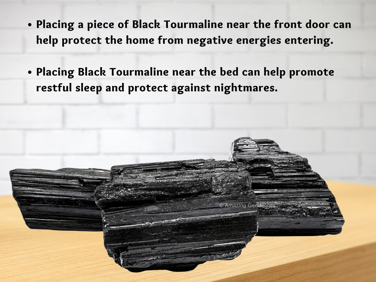Amazing Gemstone Black Tourmaline Raw Crystals and Healing Stones, Natural Rocks for Tumbling and DIY Raw Stones and Crystals (1 lb)